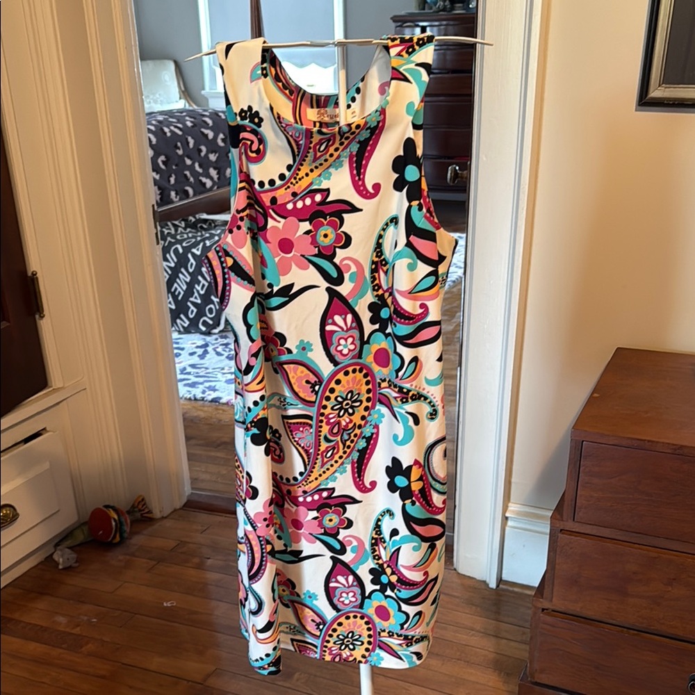 Aryeh Midi Dress in Vibrant Floral- worn once- excellent condition